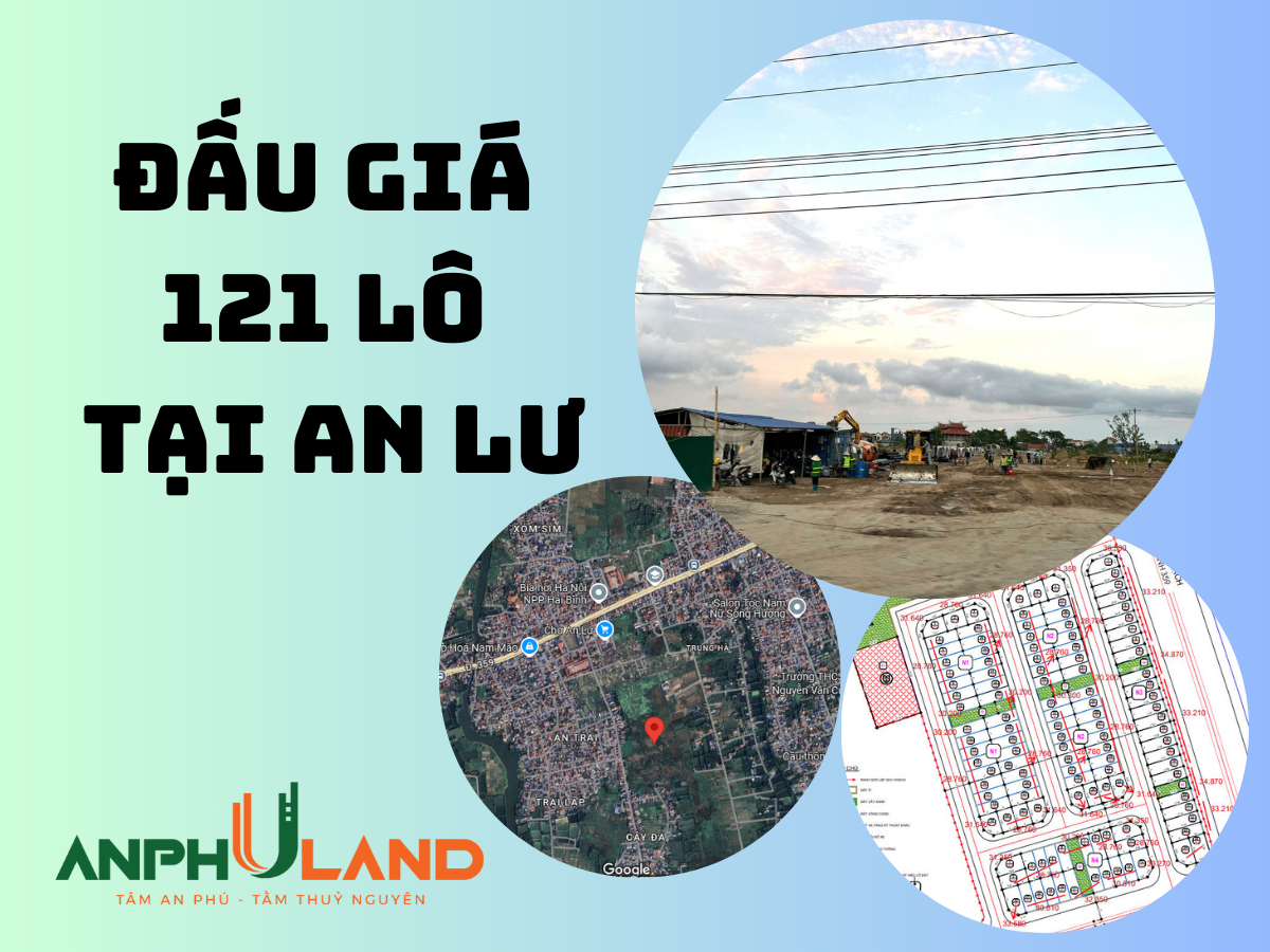 Thông báo đấu giá 121 lô  tại thôn An Trại, An Lư, Thuỷ Nguyên, Hải Phòng